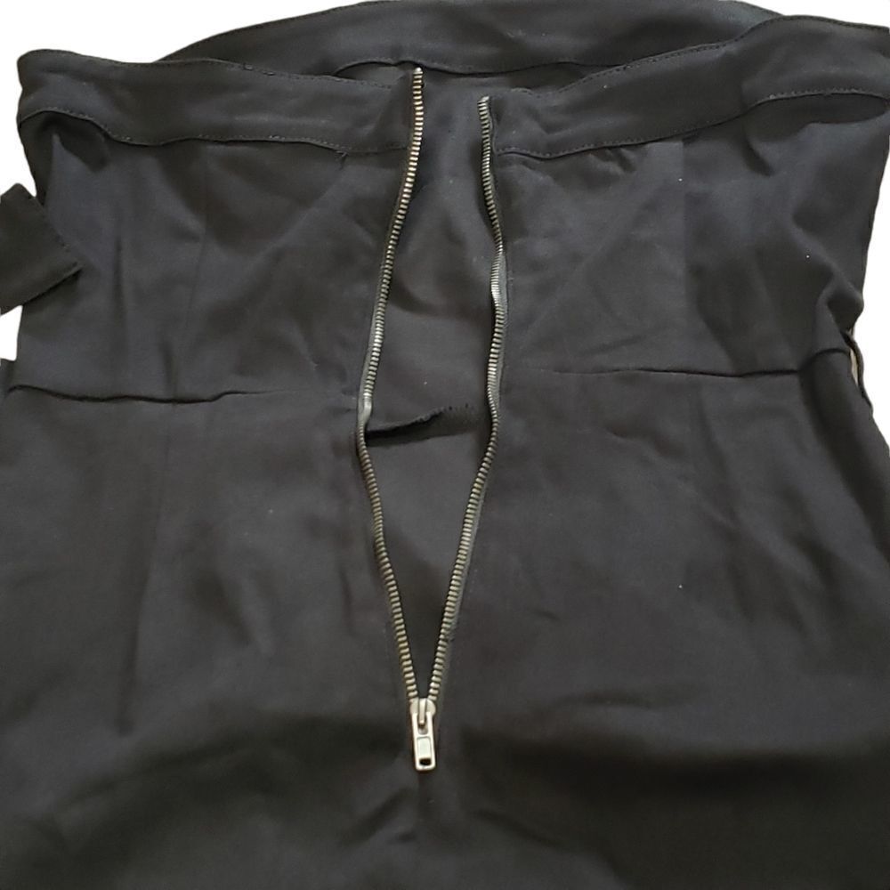 VICI Presentation Cotton Strapless Ruffles Midi Dress MEDIUM - Picture 6 of 16